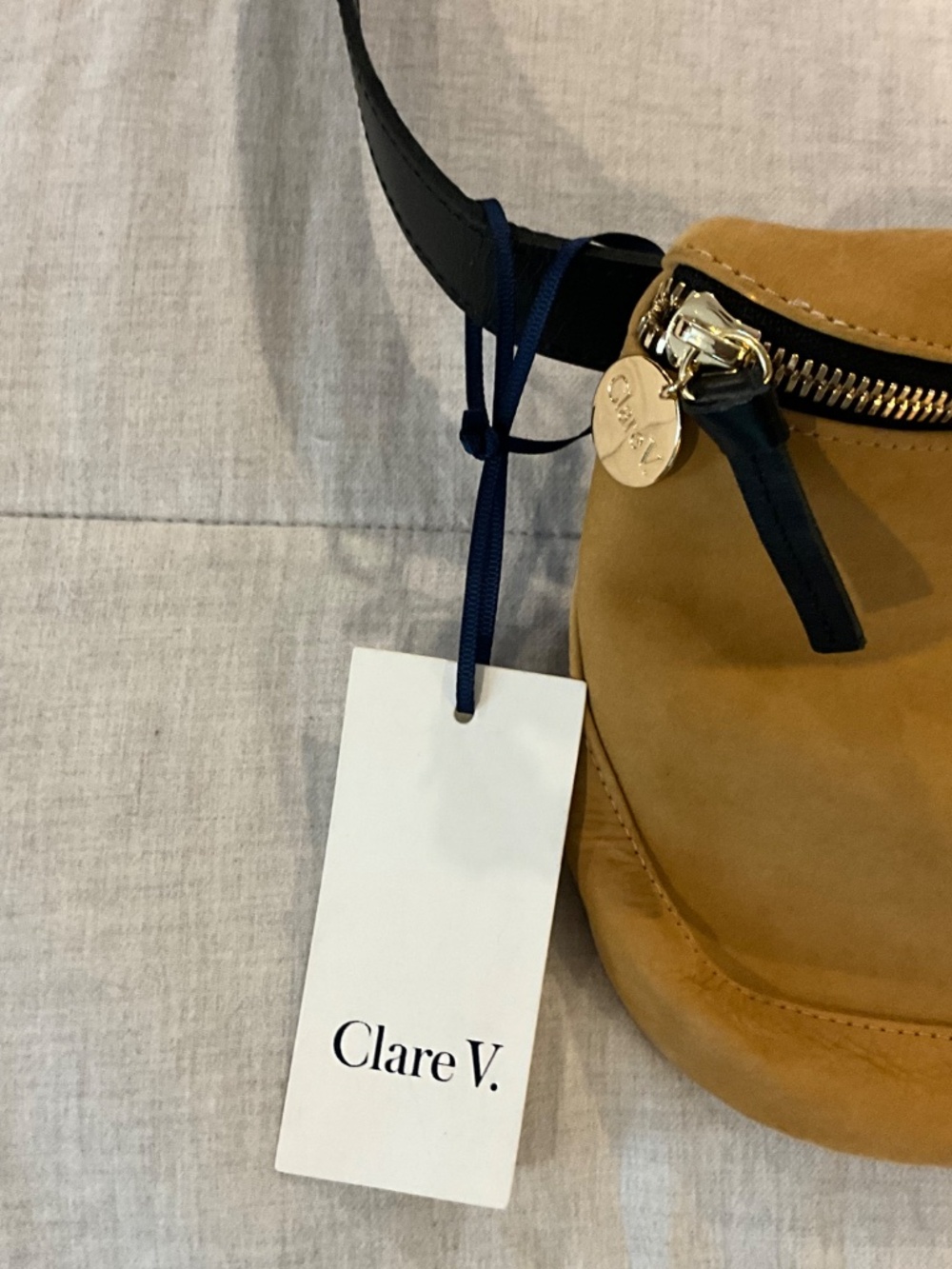Clare V Tan Fanny pack with stripes - Picture 2 of 5